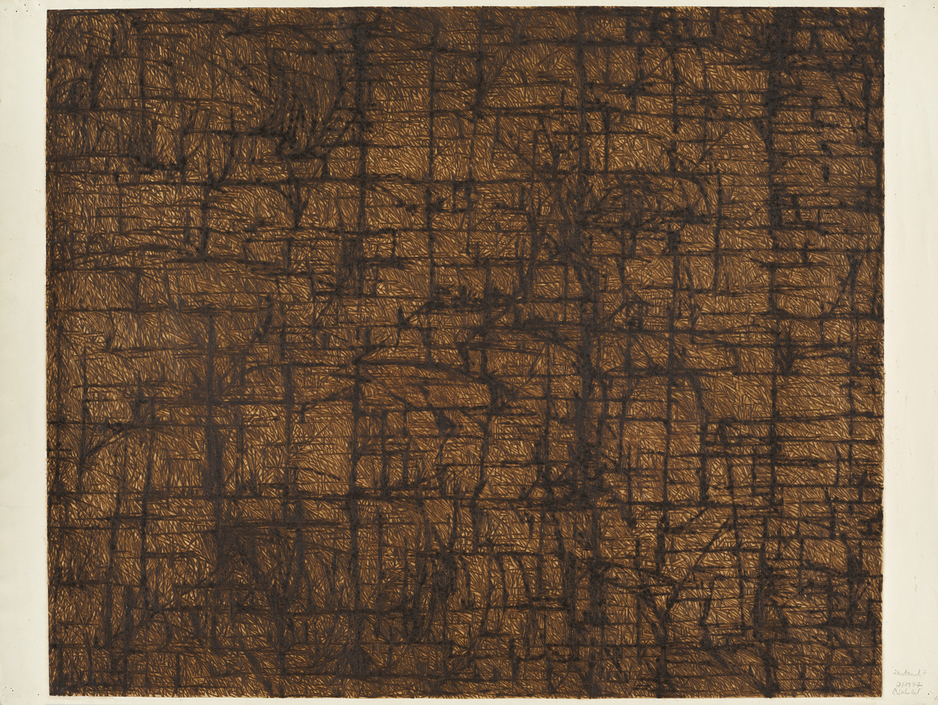 Grosses Liniengewimmel (Probedruck), 7.1977